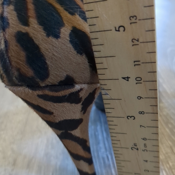 Clearout Final West Shoe Women's 8.5 Leopard Print Pumps Mob Wife Horse Hair - Picture 5 of 7